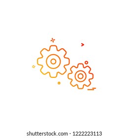 Gear icon design vector 
