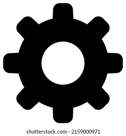 Zahnradsymbol-Design, Vektorgrafik, am besten für Präsentationen verwendet