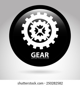 gear icon design, vector illustration eps10 graphic 