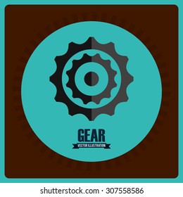 gear icon design, vector illustration eps10 graphic 