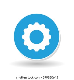 gear icon design, vector illustration