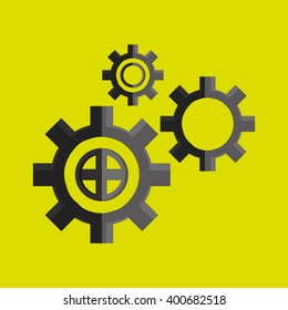 Gear icon design , vector illustration