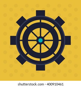 gear icon design, vector illustration