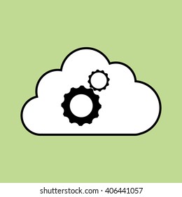 gear icon design , vector illustration
