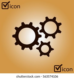Gear icon.The development and management of business processes.