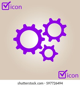 Gear icon.The development and management of business processes.