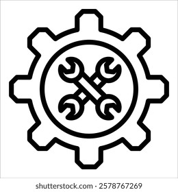 Gear Icon Element For Design