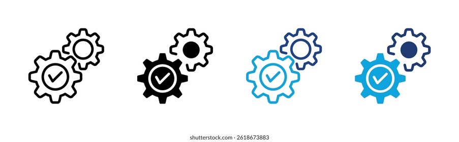 Elemento del icono del engranaje para el diseño