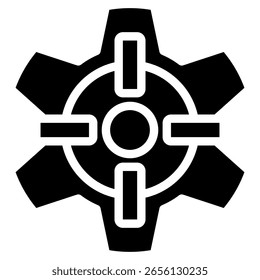 Elemento del icono del engranaje para el diseño