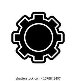 Gear icon. Element of Finance for mobile concept and web apps icon. Glyph, flat icon for website design and development, app development