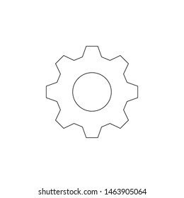 gear icon. Element of web for mobile concept and web apps icon. Outline, thin line icon for website design and development, app development
