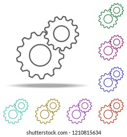 gear icon. Elements of business in multi color style icons. Simple icon for websites, web design, mobile app, info graphics