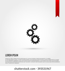 gear icon eps10 vector eps jpg picture flat app web art object