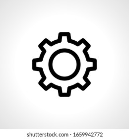 gear icon in factory outline