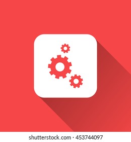 gear icon. flat design