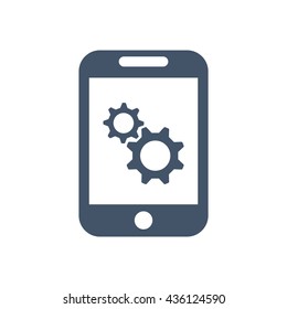 gear Icon, flat design style