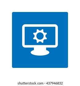 gear Icon, flat design style
