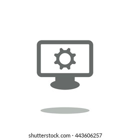 gear Icon, flat design style