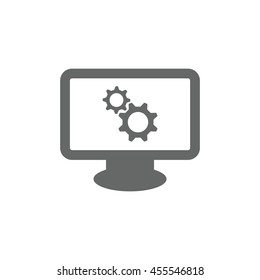 gear Icon, flat design style
