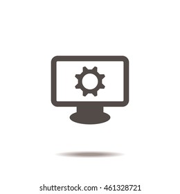 gear Icon, flat design style
