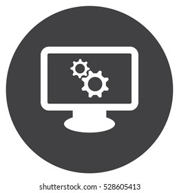 gear Icon, flat design style