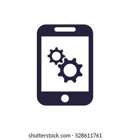 gear Icon, flat design style