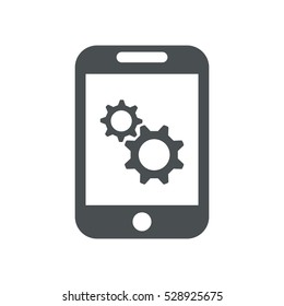 gear Icon, flat design style