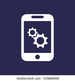 gear Icon, flat design style