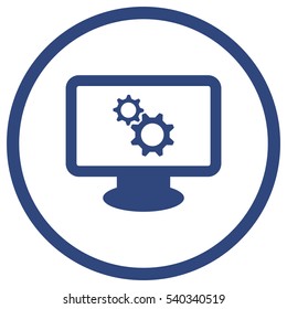 gear Icon, flat design style
