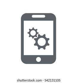 gear Icon, flat design style