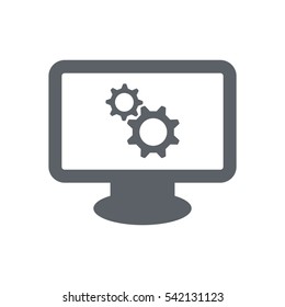 gear Icon, flat design style
