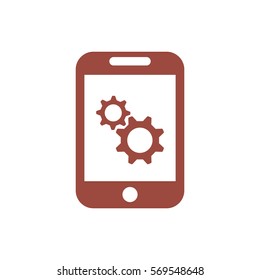 gear Icon, flat design style
