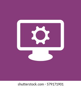 gear Icon, flat design style