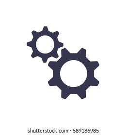 gear Icon, flat design style