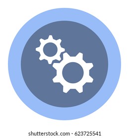 gear Icon, flat design style