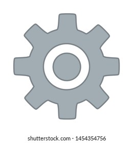 Gear icon. flat illustration of Gear. vector icon. Gear sign symbol