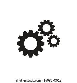 Gear icon flat vector design