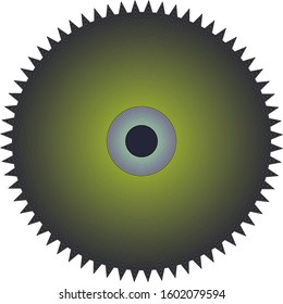 Gear Icon Frame Template Logo