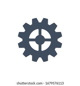 Icono de engranaje para proyectos de diseño gráfico