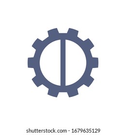 Zahnradsymbol für Grafikdesign-Projekte