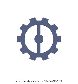 Icono de engranaje para proyectos de diseño gráfico
