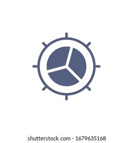 Icono de engranaje para proyectos de diseño gráfico
