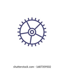 Gear Icon for Graphic Design Projects