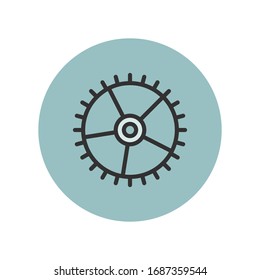 Gear Icon for Graphic Design Projects