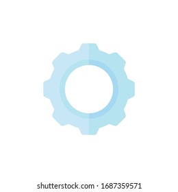 Icono de engranaje para proyectos de diseño gráfico