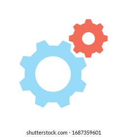 Icono de engranaje para proyectos de diseño gráfico