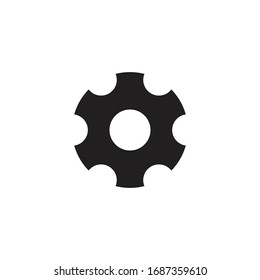 Icono de engranaje para proyectos de diseño gráfico