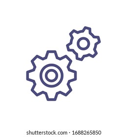 Gear Icon for Graphic Design Projects
