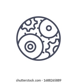 Gear Icon for Graphic Design Projects