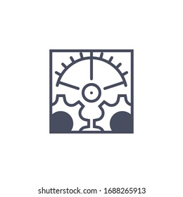 Gear Icon for Graphic Design Projects